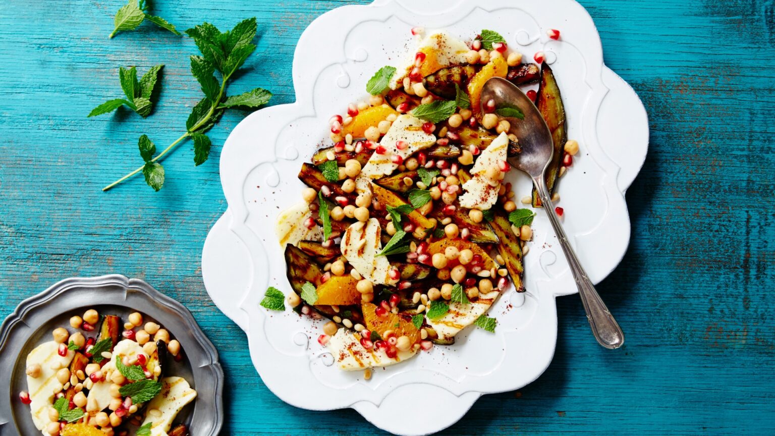 Grilled eggplant & chickpea salad recipe The Origin Blog