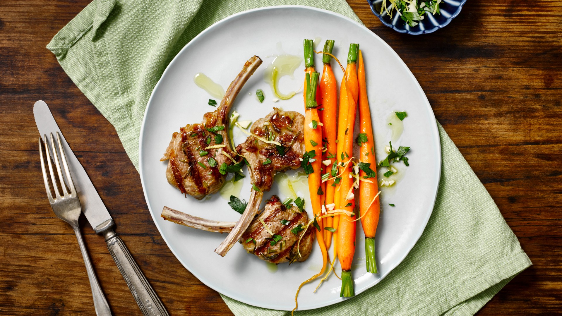 Lamb cutlets with honeyed carrots recipe The Origin Blog