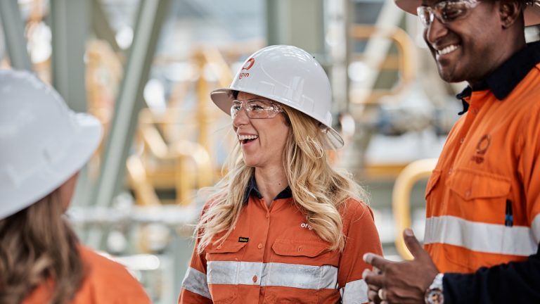 photo tall integrated gas diversity man woman smiling