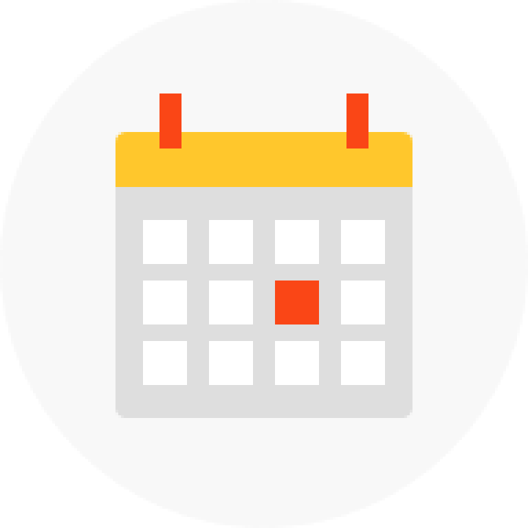 illustration spot circle grey calendar md