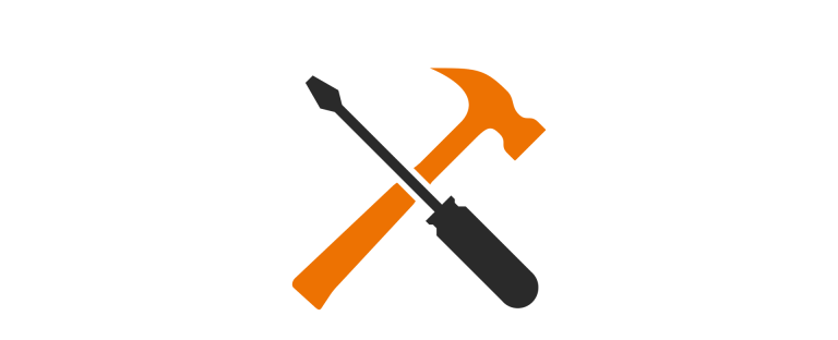 screwdriver hammer illustration