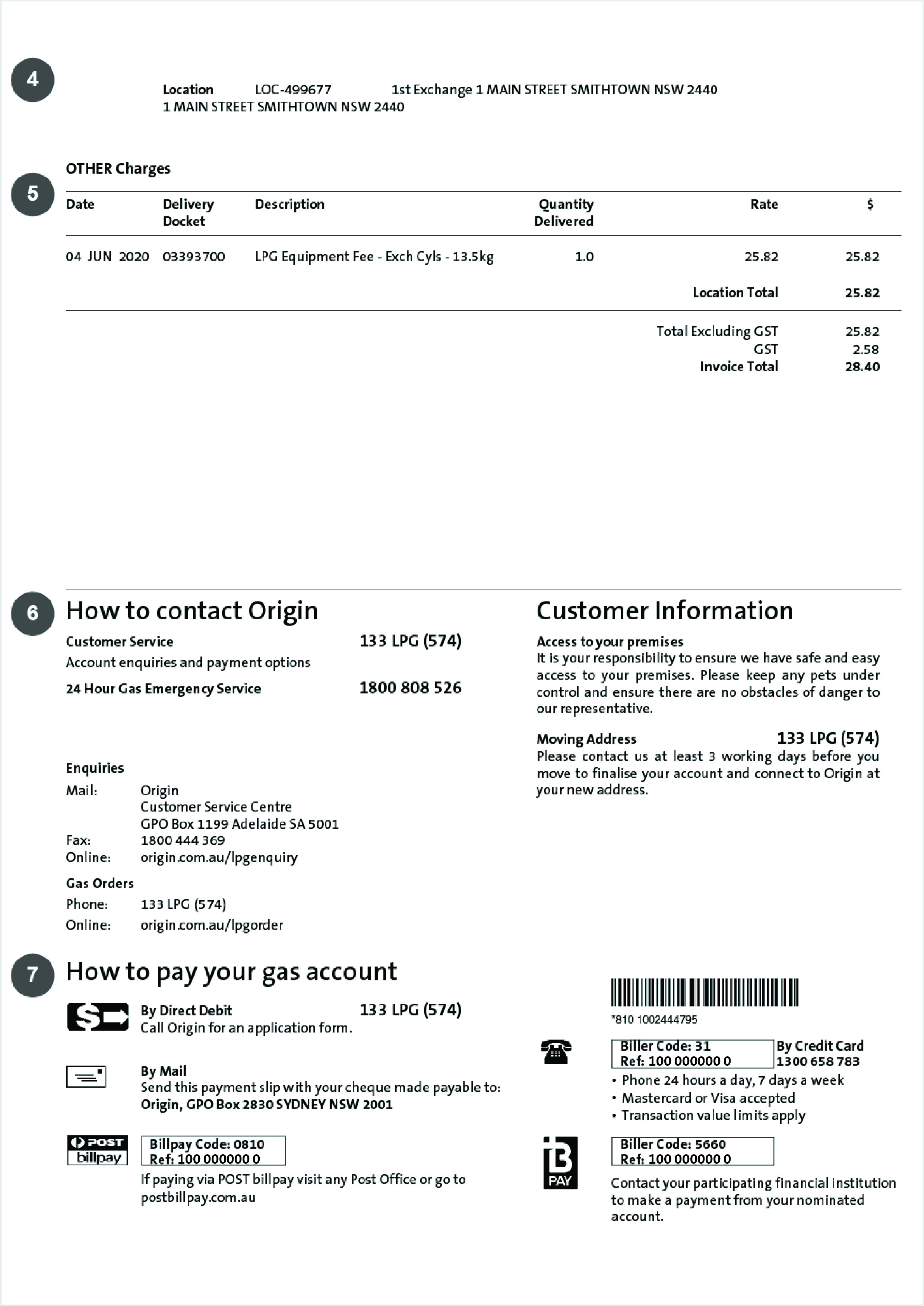 Page 2 of LPG bill