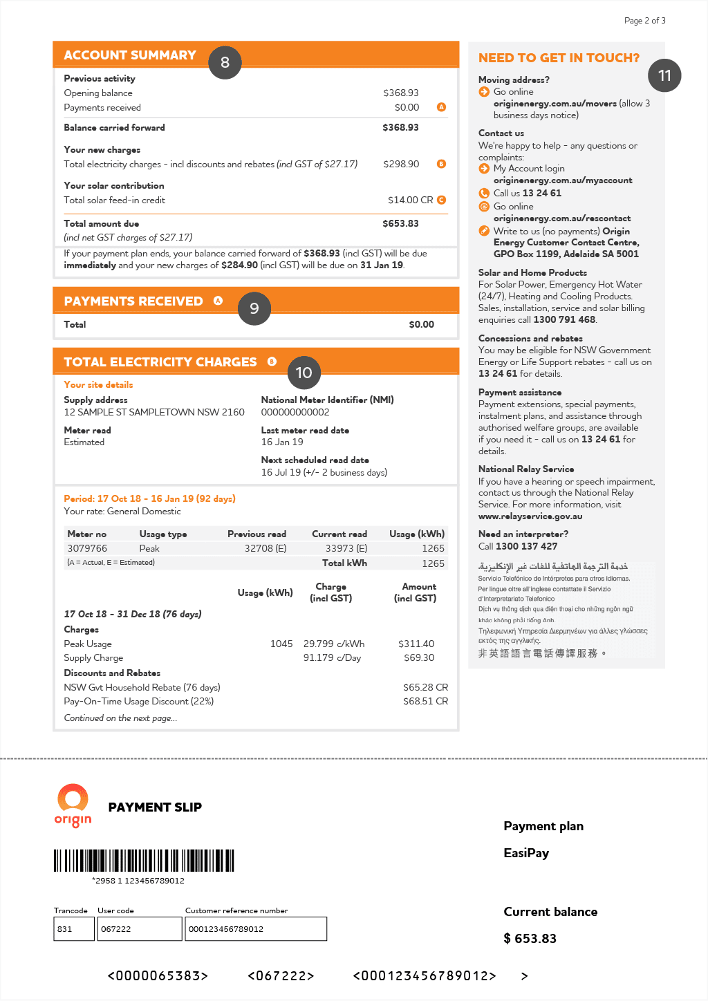 Page 2 of NSW bill