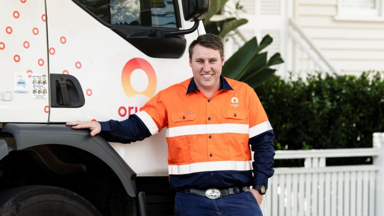 gareth and lpg delivery truck tall