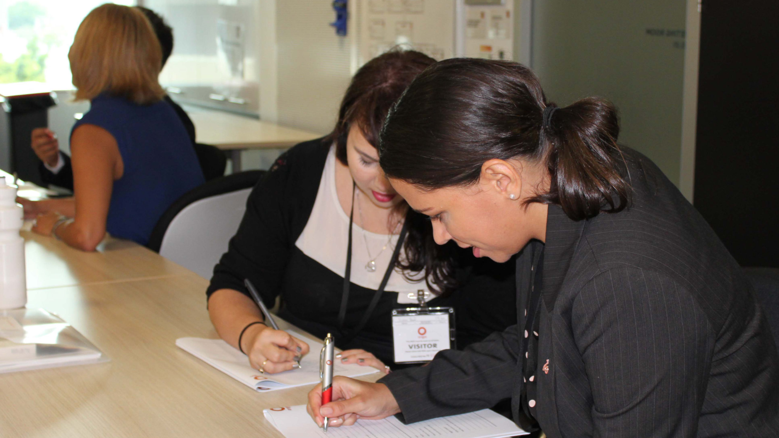 Interns getting work experience