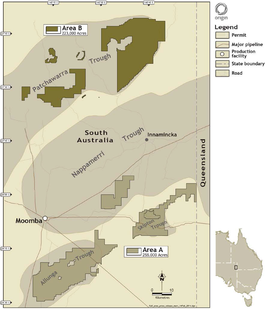 Cooper basin map