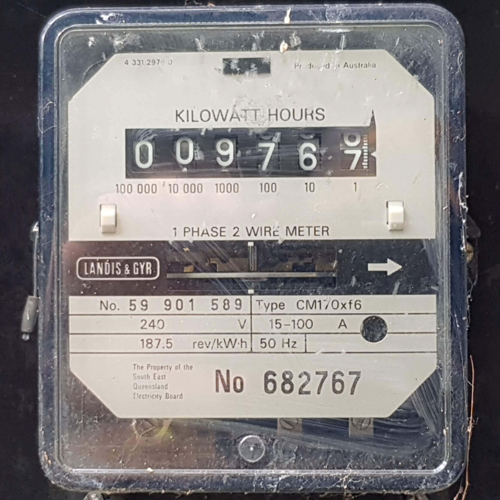 Elec odometer display