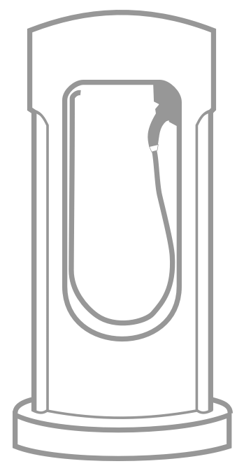 Illustration of a Tesla Supercharger